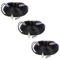 VideoSecu 3x 150 Feet HD Security Camera BNC Video Power Cable Pre-made Connector All-in-One Wire Cord TVI CVI AHD B8L