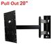 VideoSecu Swivel Tilt TV Wall Mount for Most 22 to 43 LCD LED Some LED up to 47 HDTV LG Sharp Panasonic VIZIO HDTV with VESA 200x200mm Articulating Bracket 3KB