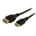 Startech 3 Ft Slim High Speed Hdmi Cable With Ethernet - Hdmi To Hdmi Mini M-M