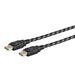 Monoprice Braided DisplayPort 1.4 Cable - 3 Feet - Gray 8K Capable For Graphic Design TV Walls and PC Gaming