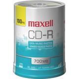 Maxell CD Recordable Media CD-R 48x 700 MB 100 Pack Spindle
