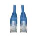 tripp lite cat5e 350mhz snagless molded patch cable (rj45 m/m) - blue 2-ft.(n001-002-bl)