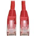 Tripp Lite 25ft Cat6 Gigabit Snagless Molded Patch Cable RJ45 M/M Red 25