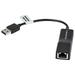 Monoprice USB 2.0 Male to Female Ethernet Adapter Cable Black (109466)