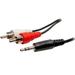 Importer520 Universal 1/8 feet Stereo-3.5mm Male Mini to 2-RCA Male Audio Y-Cable iPod Compatible 6 Feet