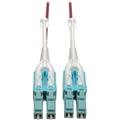 Tripp Lite 10 Gb Duplex Multimode 50/125 OM4 LSZH Fiber Patch Cable (LC/LC) Push/Pull Tabs Magenta 4 m (13 ft.)