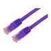 IEC M60467-07 RJ45 4Pr Cat 6 Patch Cord with Molded Snag Free Strain Relief PURPLE 7