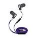 Super High Clarity 3.5mm Stereo Earbuds/ Headphone Compatible with Motorola One Action One Vision Moto E6 Asus ROG Phone II Alcatel Avalon V (Purple) - w/ Mic & Volume Control + MND Stylus