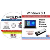 Microsoft Windows 8.1 All Versions Repair Install Restore & Recover 32/64 Bit USB Flash Drive For Legacy Bios Plus Windows Drivers DVD