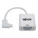 Tripp Lite Right-angle C To Vga Adapter Cable Type-c M/f White 1080p 6in 5 Gbps - External Video Adapter - Type-c 3.1 - Vga - White