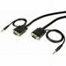 cables unlimited pcm-2240-25 svga cable with 3.5mm male to male audio-25 feet black