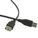 C&E USB 2.0 Extension Cable Black Type A Male to Type A Female 1 Feet