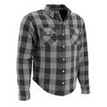 Milwaukee Leather MPM1630 Men s Plaid Flannel Biker Shirt with CE Approved Armor - Reinforced w/ Aramid Fibers X-Large