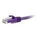 C2G 30ft Cat6 Snagless Unshielded (UTP) Ethernet Network Patch Cable - Purple - patch cable - 30 ft - purple