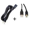 OMNIHIL (15FT) AC Cord + (8 FT) 2.0 USB Cable for Blackstar HT Club 40 Mark II Tube Combo Amp