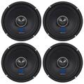 (4) Rockville RXM64 6.5 600w 4 Ohm Mid-Range Drivers Car Speakers Mid-Bass