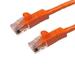 Kentek 100 Feet FT CAT6 UTP Patch Cable 24 AWG 550 MHz Category 6 Unshielded Twisted Pair Short Body Connector Snagless Molded Boot Ethernet RJ45 Network Internet Cord Orange