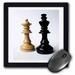 3dRose King n Queen Of Chess Mouse Pad 8 by 8 inches