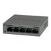 NETGEAR GS305 - Essentials Edition - switch - unmanaged - 5 x 10/100/1000 - desktop wall-mountable