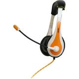 Avid AE-36 Orange On-Ear Stereo Headphones with Boom Microphone (10-Pack)