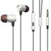 Hi-Fi Sound Wired Earphones Headphones Handsfree Mic Headset Metal Earbuds In-ear Earpieces B4B for LG G Pad F2 8.0 II 10.1 Stylo 3 Plus 8.3 7.0 5 4 Plus 2 Plus Prime 2 Aristo 4 Plus