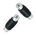 onn. 2 Pack Audio/Video Extension Connecters Black