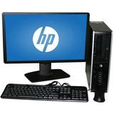 Used HP 6200 SFF Desktop PC with Intel Pentium G620 Processor 4GB Memory 22 LCD Monitor 250GB Hard Drive 80GB Solid State Drive and Windows 10 Home