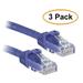 C&E 5 Pack FLEXboot Series Cat6 24AWG UTP Ethernet Network Patch Cable 3 Feet Purple