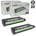 LD Products Compatible Replacements for Xerox Phaser 113R00726 Set of 2 High Capacity Black Laser Toner Cartridge