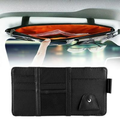 StyleZ Car Sun Visor Tidy Organizer Storage Bag Holder Pocket CD Case Card Pouch Beige 