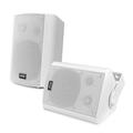 Pyle Wall Mount Waterproof & Bluetooth Speakers 5.25 Indoor/Outdoor Speaker System - White