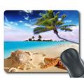 GCKG Starfish sea Star Summer Beach Tropical Sea Life Palm Tree Mouse Pad Personalized Unique Rectangle Gaming Mousepad 9.84 (L) x 7.87 (W)
