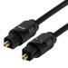 Cmple - Optical Audio Cable 12ft - Slim Fiber Optic Cable Ultra-Thin Gold Plated Toslink Cable Digital S/PDIF Audio For Soundbar Av Receivers TV Sound Bar Game Console Slim Optical cord