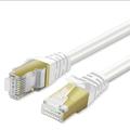 CAT 7 Ethernet Cable 1.5ft High Speed 10 Gbps 600MHz White CAT7 Connector LAN Network Gigabit Internet Wire Patch Cord with Professional S/STP Gold Plated Premium Shielded Twisted Pair