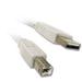 10ft USB Cable for: Canon PIXMA MX892 Wireless Color Photo Printer with Scanner Copier and Fax - White / Beige