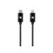 Monoprice Apple MFi Certified Lightning to USB Type-C and Sync Cable - 1.5 Feet - Black | Compatible with iPod iPhone iPad with Lightning Connector