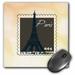 3dRose Paris Eiffel Tower postage stamp - Mouse Pad 8 by 8-inch (mp_123389_1)