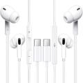 2 Pack of OEM Original Earbud Earphone Headset Headphones With Remote for Samsung Galaxy S6 edge S7 edge S8 S9 S8+ S9+ Plus EO-EG920LW sold by Afflux White