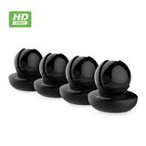 4-Pack Zencam WiFi Camera 1080p HD Indoor Pan Tilt Zoom Wireless IP Security System with Night Vision Two Way Talk Motion Alerts Remote Streaming MicroSD & Cloud Storage Black (4PACK-M2B)