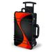 Skin Decal Wrap For Pelican Case 1510 / Red Twist Black Metallic