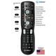 Inteset 4-in-1 Universal Backlit IR Learning Remote for use with Apple TV Xbox One Roku Media Center/Kodi Nvidia Shield Most Streamers & Other A/V Devices