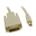 15ft Mini DisplayPort Cable to DVI 30AWG Gold Plated White