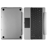 skinomi carbon fiber silver skin for asus eee pad transformer prime keyboard