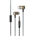 Super Sound Metal 3.5mm Stereo Earbuds/ Headset Compatible with iPad mini (2019)/ mini 4/ mini 3/ mini with Retina display/ mini (Gold) - w/ Mic