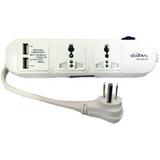 Simran SM-80USB Universal Power Strip with USB Compact and 2 Universal AC Outlets