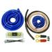 DNF 0 Gauge Blue Audio Kit Complete Amplifier Amp Installation Kit 6000W