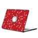 Fintie Apple MacBook Pro 15.4 Retina (A1398) Case- Premium PU Leather Coated Hard Shell Cover Floral Red