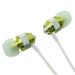 Super Bass Noise-Isolation Metal 3.5mm Stereo Earbuds/ Headset/ Handsfree for BLU Vivo X One XL3 XL3 Plus Studio View XL J8M LTE Dash L5 LTE (Green) - w/ Mic