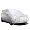 walmeck Car Cover Full Sedan Covers with Reflective Strip Sunscreen Protection Dustproof Scratch-Resistant Universal XXL