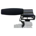 Shotgun Microphone (Stereo) With Windscreen & Dead Cat Muff For Sony Cyber-shot DSC-RX100 II (w/ Multi-Interface Adapter)